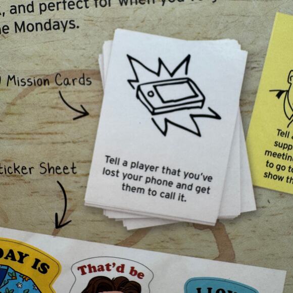 Office Space Game A Secret Mission Game for People to Play at Work NEW SEALED - Picture 3 of 6